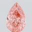 0.87 Ct. Fancy Vivid Pink Pear Lab Grown Diamond