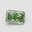 1.56 Ct. Fancy Vivid Green Radiant Lab Grown Diamond