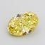1.03 Ct. Fancy Intense Yellow Oval Lab Grown Diamond