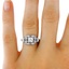 The Sera Ring, smalltop view on a hand