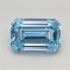1.00 Ct. Fancy Intense Blue Emerald Lab Grown Diamond