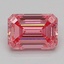 0.71 Ct. Fancy Vivid Pink Emerald Lab Grown Diamond