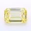 12.64 Ct. Fancy Yellow Emerald Lab Grown Diamond