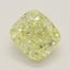 0.62 Ct. Fancy Yellow Cushion Diamond