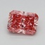 0.72 Ct. Fancy Vivid Pink Radiant Lab Grown Diamond