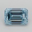 2.00 Ct. Fancy Intense  Blue Emerald Lab Grown Diamond