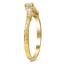 The Helenka Ring, smalltop view on a hand