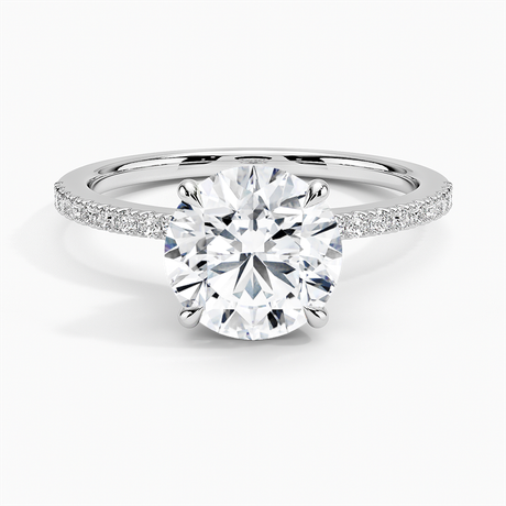 Hidden Flower Halo Diamond Ring
