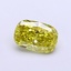 1.05 Ct. Fancy Vivid Yellow Cushion Lab Grown Diamond