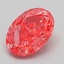 2.07 Ct. Fancy Vivid Pink Oval Lab Grown Diamond