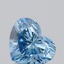 0.91 Ct. Fancy Vivid Blue Heart Lab Grown Diamond