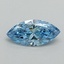 0.70 Ct. Fancy Vivid Blue Marquise Lab Grown Diamond