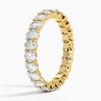 Oval Eternity Lab Diamond Ring (2 ct. tw.) in 18K Yellow Gold
