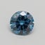 0.92 Ct. Fancy Vivid Malibu Blue Round Lab Grown Diamond