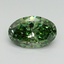 2.02 Ct. Fancy Vivid Pacific Green Oval Lab Grown Diamond
