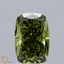 1.55 Ct. Fancy Vivid Green Cushion Lab Grown Diamond