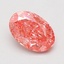 1.06 Ct. Fancy Vivid Pink Oval Lab Grown Diamond