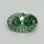 2.09 Ct. Fancy Vivid Pacific Green Oval Lab Grown Diamond