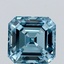 3.10 Ct. Fancy Vivid Blue Asscher Lab Grown Diamond