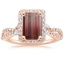 14K Rose Gold Luxe Willow Halo Diamond Ring (2/5 ct. tw.), smalltop view