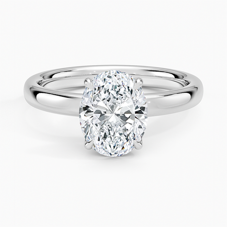18K White Gold Elodie 2.5mm Solitaire Ring