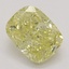 0.81 Ct. Fancy Yellow Cushion Diamond