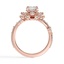 Blooming Rose Halo Diamond Ring, smallview