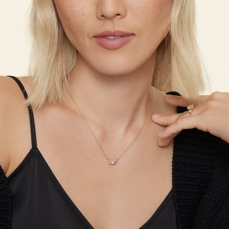 Gemstone Cluster Necklace