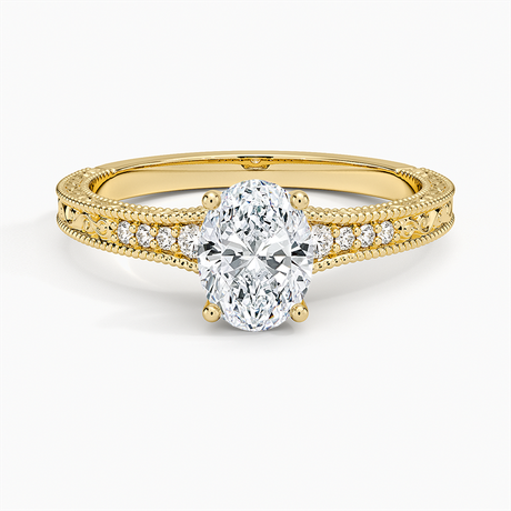 Luxe Hudson Ring - Engraved Diamond Ring