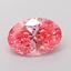 2.59 Ct. Fancy Vivid Pink Oval Lab Grown Diamond