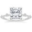 18K White Gold Aimee 1.4mm Diamond Ring, smalltop view