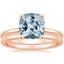 14KR Aquamarine Perfect Fit Bridal Set, smalltop view