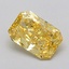2.00 Ct. Fancy Vivid  Yellow Radiant Lab Grown Diamond