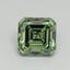 1.01 Ct. Fancy Vivid Pacific Green Asscher Lab Grown Diamond