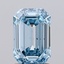 0.92 Ct. Fancy Intense Blue Emerald Lab Grown Diamond