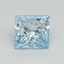 1.23 Ct. Fancy Intense Blue Princess Lab Grown Diamond