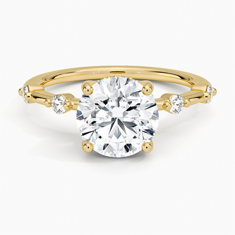 Aimee Solitaire with Hidden Halo Diamond Ring