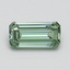 1.05 Ct. Fancy Vivid Pacific Green Emerald Lab Grown Diamond