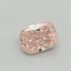 0.51 Ct. Fancy Vivid Pink Cushion Lab Grown Diamond