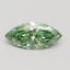0.62 Ct. Fancy Vivid Green Marquise Lab Grown Diamond