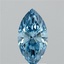 1.51 Ct. Fancy Vivid  Blue Marquise Lab Grown Diamond