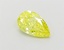 1.03 Ct. Fancy Vivid  Yellow Pear Lab Grown Diamond
