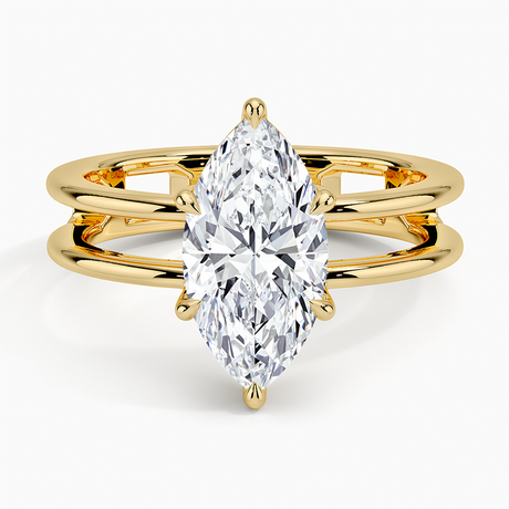Double Band Engagement Ring - Aimee