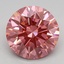 3.00 Ct. Fancy Vivid Pink Round Lab Grown Diamond