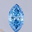 3.00 Ct. Fancy Vivid Blue Marquise Lab Grown Diamond