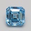 2.67 Ct. Fancy Intense Blue Asscher Lab Grown Diamond