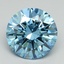 5.10 Ct. Fancy Vivid Blue Round Lab Grown Diamond