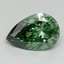 3.0 Ct. Fancy Vivid Pacific Green Pear Lab Grown Diamond