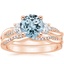 14KR Aquamarine Three Stone Petite Twisted Vine Diamond Bridal Set (1/2 ct. tw.), smalltop view