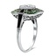 The Maxie Ring, smalltop view on a hand